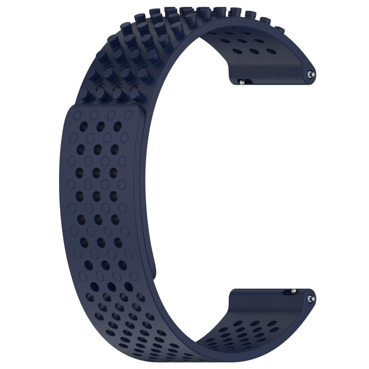 For Xiaomi MI Watch Sport 22mm Holes Breathable 3D Dots Silicone Watch Band(Midnight Blue) - Watch Bands by PMC Jewellery | Online Shopping South Africa | PMC Jewellery