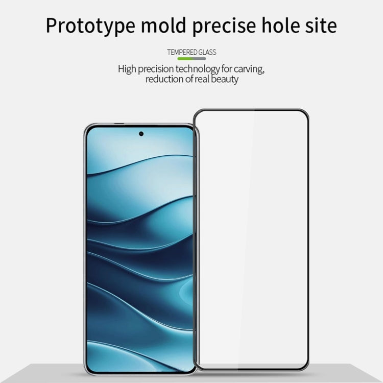 For Xiaomi Redmi Note 14 MOFI 9H 3D Explosion-proof Tempered Glass Film(Black) - Note 14 Tempered Glass by MOFI | Online Shopping South Africa | PMC Jewellery | Buy Now Pay Later Mobicred