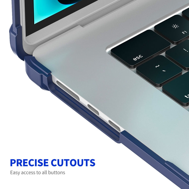 For MacBook Air 15.3 A2941 ENKAY Hat-Prince 3 in 1 Protective Bracket Case Cover Hard Shell with TPU Keyboard Film / PET Screen Protector, Version:US(Light Blue) - MacBook Air Cases by ENKAY | Online Shopping South Africa | PMC Jewellery | Buy Now Pay Later Mobicred