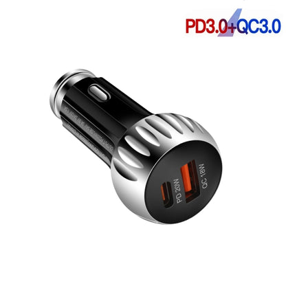 YSY-310PD 38W PD20W USB-C + QC3.0 18W USB Dual Port Fast Car Charger(Black) - Car Charger by PMC Jewellery | Online Shopping South Africa | PMC Jewellery | Buy Now Pay Later Mobicred