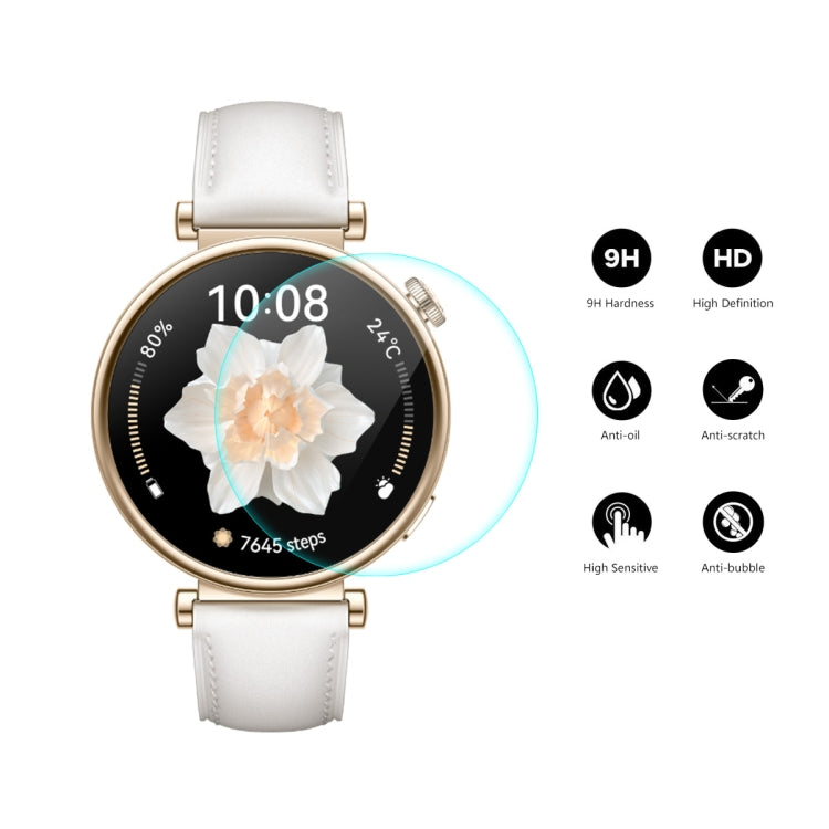 For Huawei Watch GT 4 41mm 10pcs ENKAY Hat-Prince 0.2mm 9H Tempered Glass Screen Protector Watch Film - Screen Protector by ENKAY | Online Shopping South Africa | PMC Jewellery | Buy Now Pay Later Mobicred