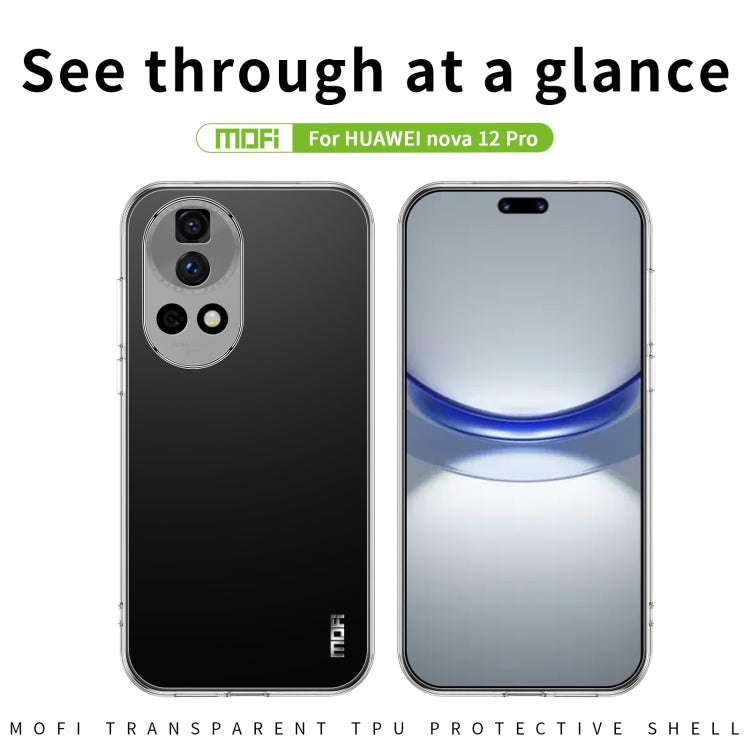 For Huawei Nova 12 Pro/Nova12 Ultra MOFI Ming Series Ultra-thin TPU Phone Case(Transparent) - Huawei Cases by MOFI | Online Shopping South Africa | PMC Jewellery