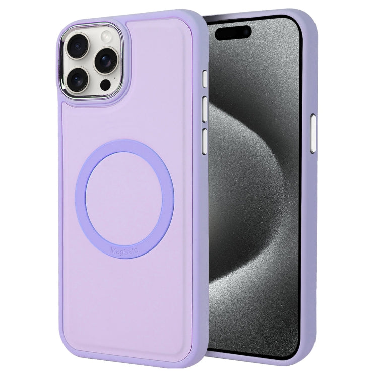 For iPhone 15 Pro Imitation Liquid Skin Feel Plating Magsafe Phone Case(Purple) - iPhone 15 Plus Cases by PMC Jewellery | Online Shopping South Africa | PMC Jewellery