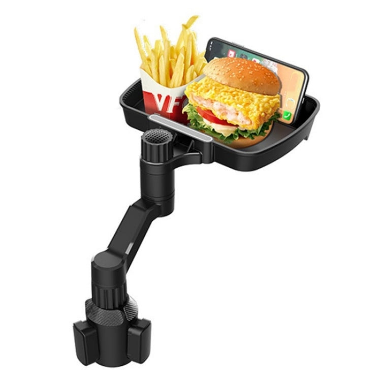 D09 Mobile Phone Stand Plastic Car Cup Holder Mount Food Snack Rotation Tray - Car Drink Holders by PMC Jewellery | Online Shopping South Africa | PMC Jewellery | Buy Now Pay Later Mobicred