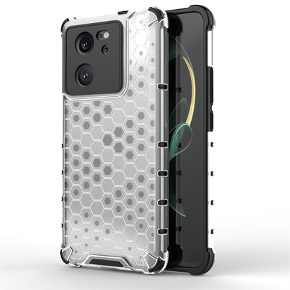 For Xiaomi 13T Shockproof Honeycomb Phone Case(White) - Xiaomi Cases by PMC Jewellery | Online Shopping South Africa | PMC Jewellery | Buy Now Pay Later Mobicred