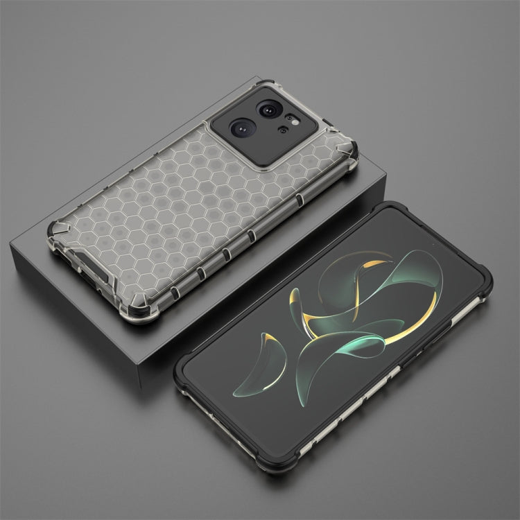 For Xiaomi 13T Pro Shockproof Honeycomb Phone Case(Black) - Xiaomi Cases by PMC Jewellery | Online Shopping South Africa | PMC Jewellery | Buy Now Pay Later Mobicred