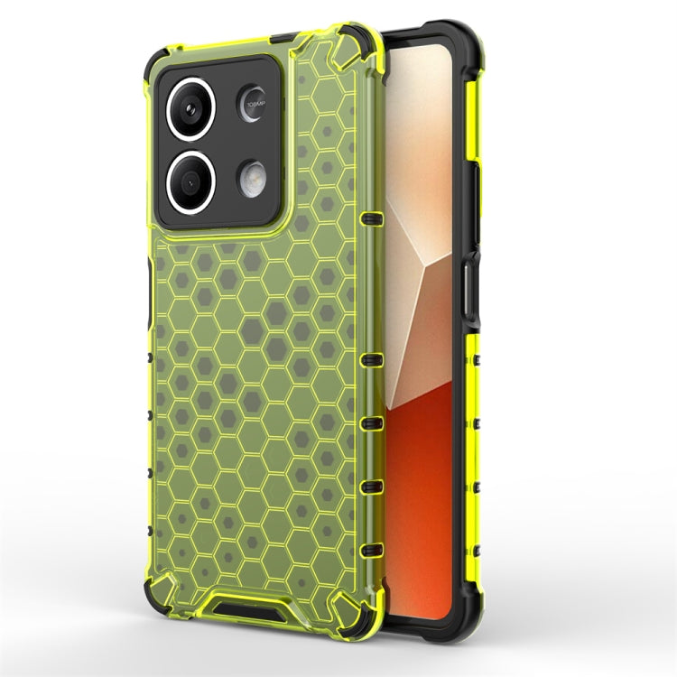 For Redmi Note 13 Shockproof Honeycomb Phone Case(Green) - Note 13 Cases by PMC Jewellery | Online Shopping South Africa | PMC Jewellery | Buy Now Pay Later Mobicred