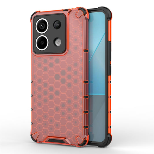 For Redmi Note 13 Pro 5G Shockproof Honeycomb Phone Case(Red) - Note 13 Pro Cases by PMC Jewellery | Online Shopping South Africa | PMC Jewellery