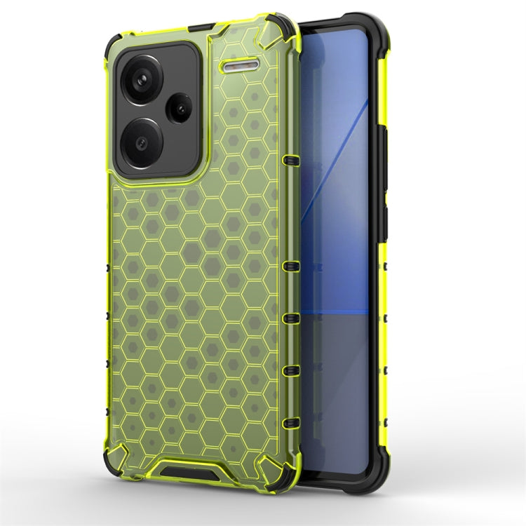 For Redmi Note 13 Pro+ Shockproof Honeycomb Phone Case(Green) - Note 13 Pro+ Cases by PMC Jewellery | Online Shopping South Africa | PMC Jewellery | Buy Now Pay Later Mobicred