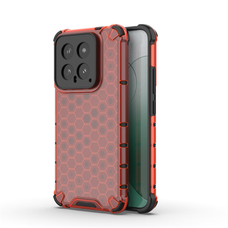 For Xiaomi 14 Shockproof Honeycomb Phone Case(Red) - 14 Cases by PMC Jewellery | Online Shopping South Africa | PMC Jewellery | Buy Now Pay Later Mobicred