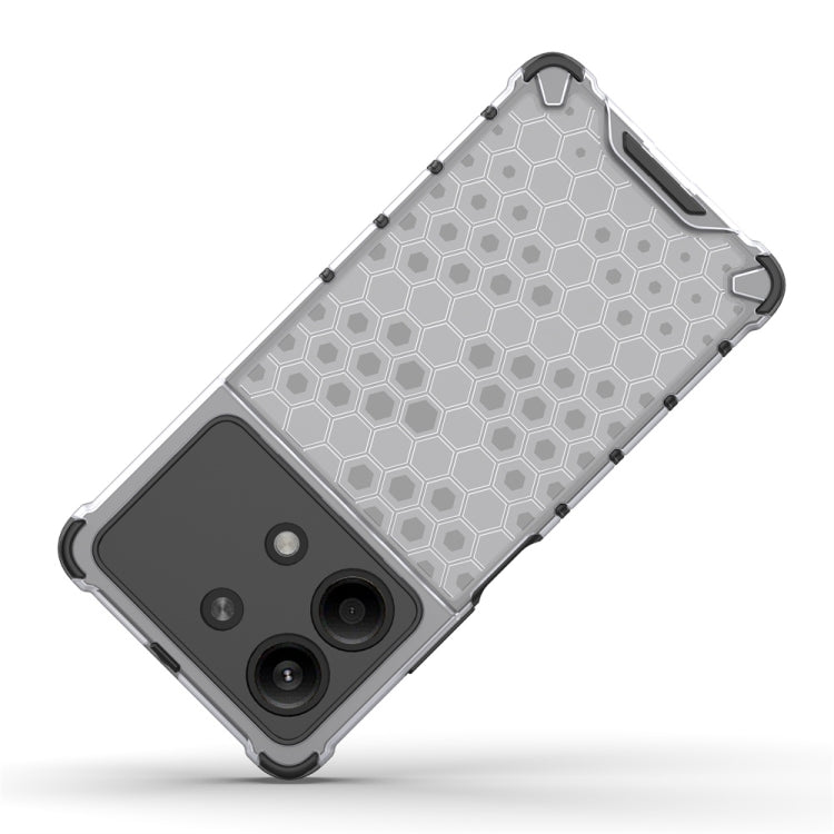 For Redmi Note 13R Pro Shockproof Honeycomb Phone Case(Black) - Xiaomi Cases by PMC TechLife | Online Shopping South Africa | PMC TechLife | Buy Now Pay Later Mobicred