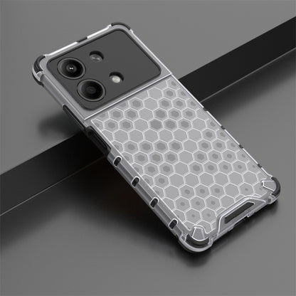 For Redmi Note 13R Pro Shockproof Honeycomb Phone Case(White) - Xiaomi Cases by PMC Jewellery | Online Shopping South Africa | PMC Jewellery | Buy Now Pay Later Mobicred