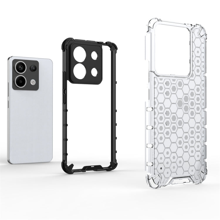 For Xiaomi Poco X6 Shockproof Honeycomb Phone Case(Blue) - Xiaomi Cases by PMC TechLife | Online Shopping South Africa | PMC TechLife | Buy Now Pay Later Mobicred