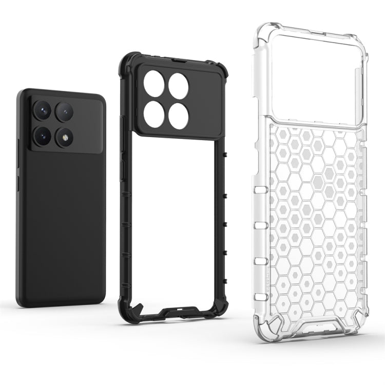 For Xiaomi Poco X6 Pro Shockproof Honeycomb Phone Case(Black) - Xiaomi Cases by PMC Jewellery | Online Shopping South Africa | PMC Jewellery | Buy Now Pay Later Mobicred