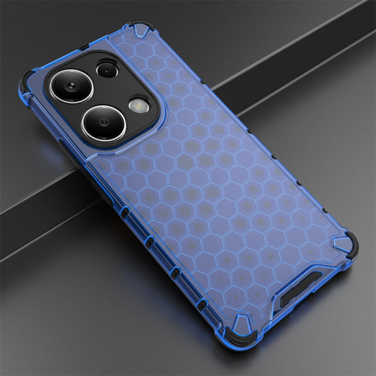 For Redmi Note 13 Pro 4G Shockproof Honeycomb Phone Case(Blue) - Note 13 Pro Cases by PMC Jewellery | Online Shopping South Africa | PMC Jewellery | Buy Now Pay Later Mobicred