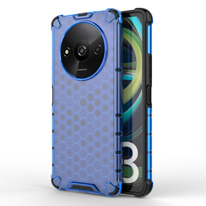 For Xiaomi Redmi A3 Shockproof Honeycomb Phone Case(Blue) - Xiaomi Cases by PMC Jewellery | Online Shopping South Africa | PMC Jewellery | Buy Now Pay Later Mobicred