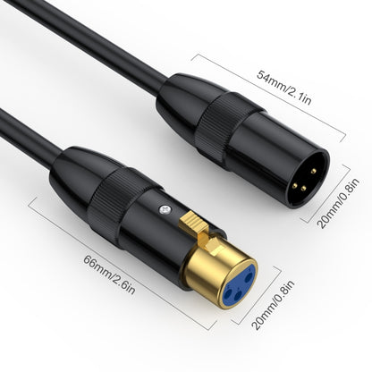 JUNSUNMAY XLR Male to Female Mic Cord 3 Pin Audio Cable Balanced Shielded Cable, Length:15m - Microphone Audio Cable & Connector by JUNSUNMAY | Online Shopping South Africa | PMC Jewellery | Buy Now Pay Later Mobicred