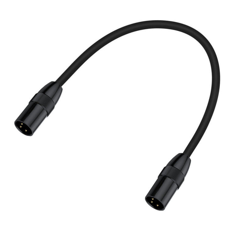 JUNSUNMAY XLR Male to Male Mic Cord 3 Pin Audio Cable Balanced Shielded Cable, Length:0.5m - Microphone Audio Cable & Connector by JUNSUNMAY | Online Shopping South Africa | PMC Jewellery | Buy Now Pay Later Mobicred