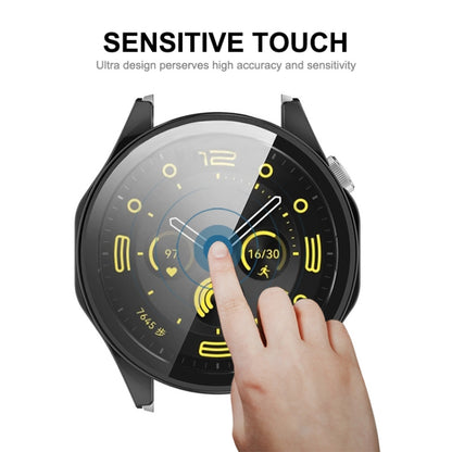 For Huawei Watch GT 4 41mm ENKAY Hat-Prince Full Coverage PC + Tempered Film Integrated Watch Protective Case(Black) - Watch Cases by ENKAY | Online Shopping South Africa | PMC Jewellery | Buy Now Pay Later Mobicred