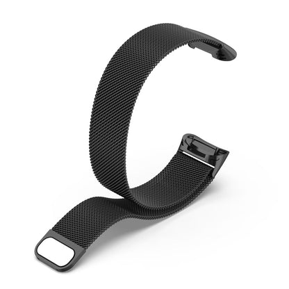 For Fitbit Charge 6 Milan Magnetic Metal Steel Mesh Watch Band(Black) - Watch Bands by PMC Jewellery | Online Shopping South Africa | PMC Jewellery | Buy Now Pay Later Mobicred