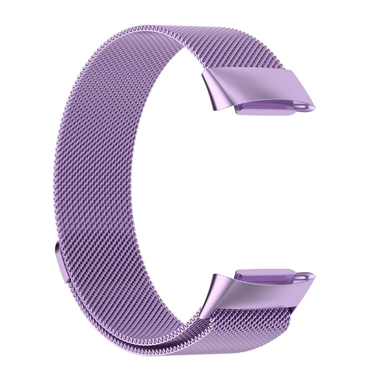 For Fitbit Charge 6 Milan Magnetic Metal Steel Mesh Watch Band(Purple) - Watch Bands by PMC Jewellery | Online Shopping South Africa | PMC Jewellery | Buy Now Pay Later Mobicred