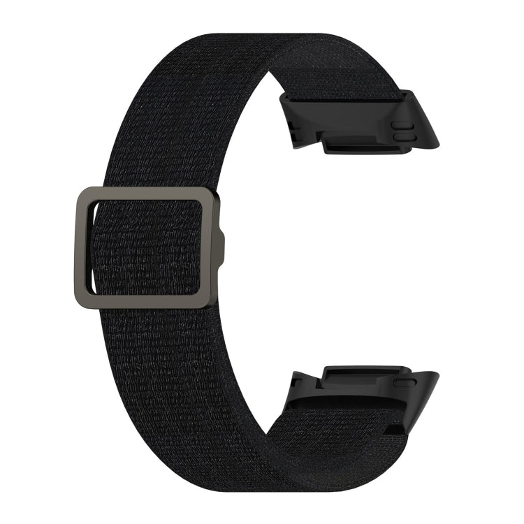 For Fitbit Charge 6 Elastic Nylon Braid Watch Band(Black) - Watch Bands by PMC Jewellery | Online Shopping South Africa | PMC Jewellery | Buy Now Pay Later Mobicred