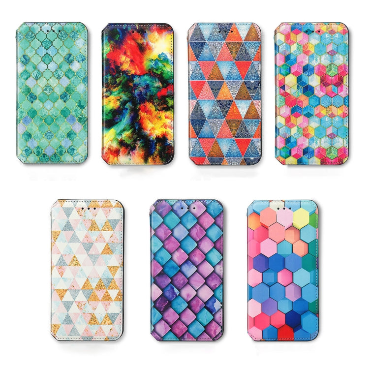 For Realme C67 4G CaseNeo Colorful Magnetic Leather Phone Case(Colored Squares) - C67 Cases by PMC Jewellery | Online Shopping South Africa | PMC Jewellery | Buy Now Pay Later Mobicred