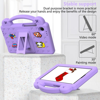 For Samsung Galaxy Tab A9 Handle Kickstand Children EVA Shockproof Tablet Case(Light Purple) - Galaxy Tab A9 by PMC Jewellery | Online Shopping South Africa | PMC Jewellery