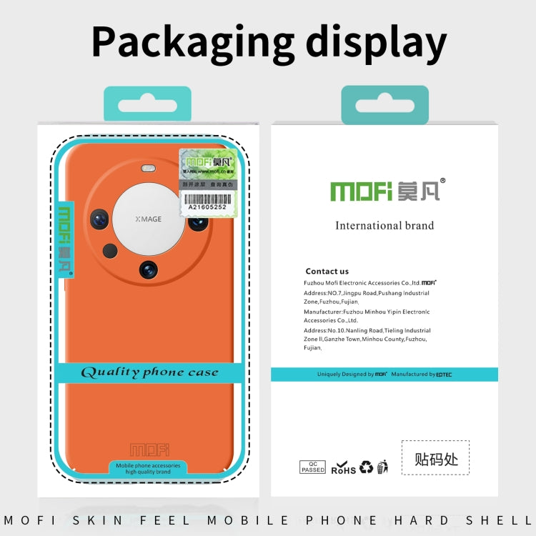 For Huawei nova 12 MOFI Qin Series Skin Feel All-inclusive PC Phone Case(Orange) - Huawei Cases by MOFI | Online Shopping South Africa | PMC Jewellery | Buy Now Pay Later Mobicred