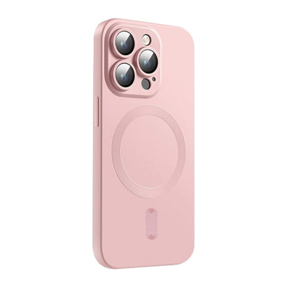 For iPhone 16 Pro Max ENKAY MagSafe Matte TPU Phone Case with Lens Film(Pink) - iPhone 16 Pro Max Cases by ENKAY | Online Shopping South Africa | PMC Jewellery | Buy Now Pay Later Mobicred