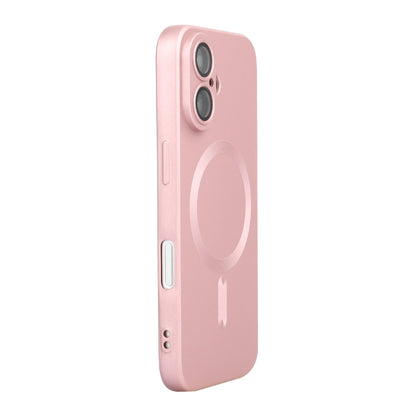 For iPhone 16 ENKAY MagSafe Matte TPU Phone Case with Lens Film(Pink) - iPhone 16 Cases by ENKAY | Online Shopping South Africa | PMC Jewellery | Buy Now Pay Later Mobicred