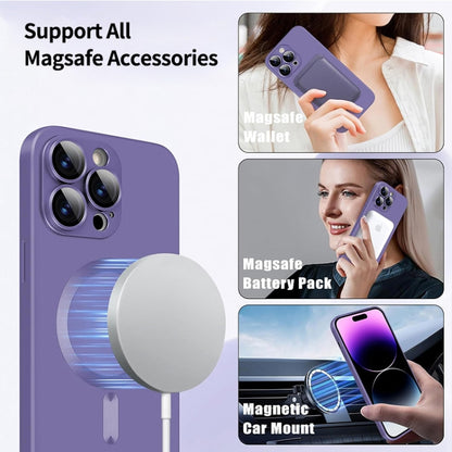 For iPhone 16 Pro Max ENKAY MagSafe Matte TPU Phone Case with Lens Film(Dark Blue) - iPhone 16 Pro Max Cases by ENKAY | Online Shopping South Africa | PMC Jewellery | Buy Now Pay Later Mobicred