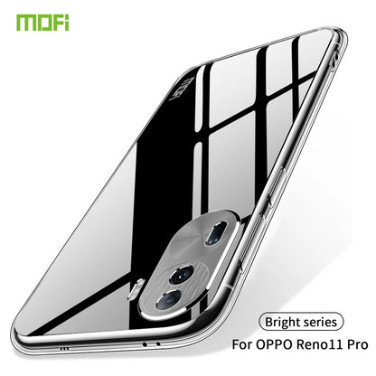 For OPPO Reno11 Pro China MOFI Ming Series Ultra-thin TPU Phone Case(Transparent) - Reno11 Pro Cases by MOFI | Online Shopping South Africa | PMC Jewellery