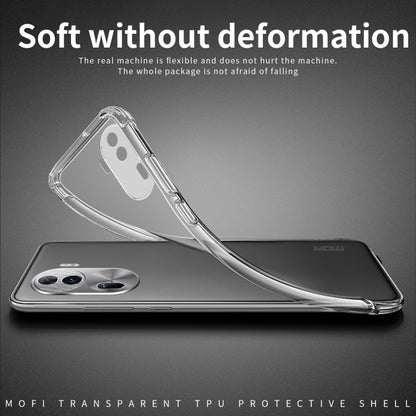 For OPPO Reno11 Pro China MOFI Ming Series Ultra-thin TPU Phone Case(Transparent) - Reno11 Pro Cases by MOFI | Online Shopping South Africa | PMC Jewellery