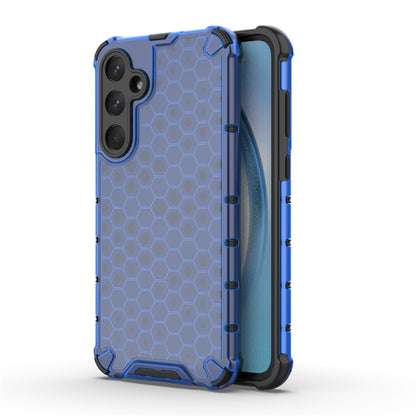 For Samsung Galaxy A55 Shockproof Honeycomb Phone Case(Blue) - Galaxy Phone Cases by PMC Jewellery | Online Shopping South Africa | PMC Jewellery