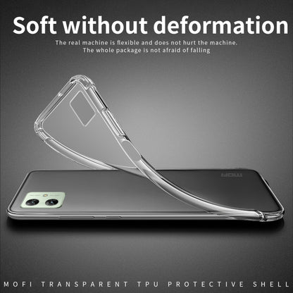 For Motorola Moto G54 MOFI Ming Series Ultra-thin TPU Phone Case(Transparent) - Motorola Cases by MOFI | Online Shopping South Africa | PMC Jewellery