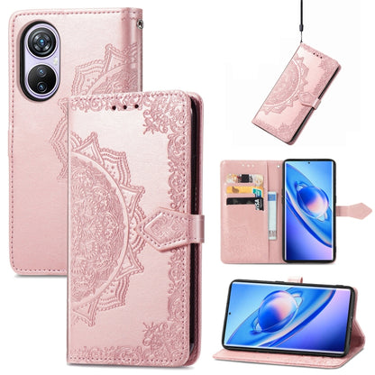 For Blackview A200 Pro Mandala Flower Embossed Leather Phone Case(Rose Gold) - More Brand by PMC Jewellery | Online Shopping South Africa | PMC Jewellery