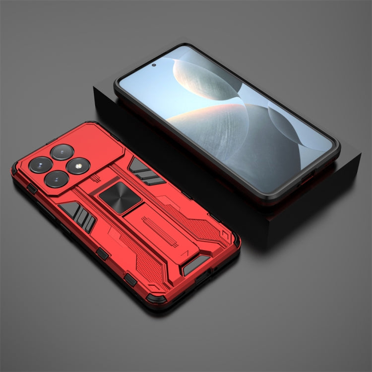 For Redmi K70 Supersonic Armor PC Hybrid TPU Phone Case(Red) - Xiaomi Cases by PMC Jewellery | Online Shopping South Africa | PMC Jewellery | Buy Now Pay Later Mobicred