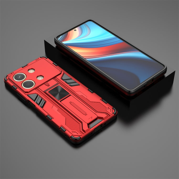 For Redmi Note 13R Pro Supersonic Armor PC Hybrid TPU Phone Case(Red) - Xiaomi Cases by PMC TechLife | Online Shopping South Africa | PMC TechLife | Buy Now Pay Later Mobicred