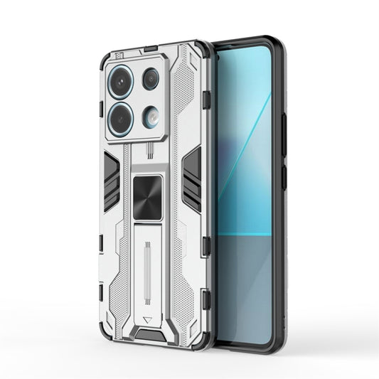 For Xiaomi Poco X6 Supersonic Armor PC Hybrid TPU Phone Case(Silver) - Xiaomi Cases by PMC Jewellery | Online Shopping South Africa | PMC Jewellery | Buy Now Pay Later Mobicred