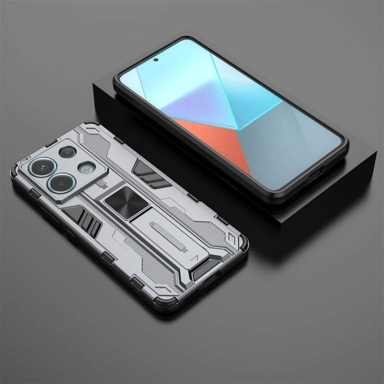 For Xiaomi Poco X6 Supersonic Armor PC Hybrid TPU Phone Case(Grey) - Xiaomi Cases by PMC TechLife | Online Shopping South Africa | PMC TechLife | Buy Now Pay Later Mobicred