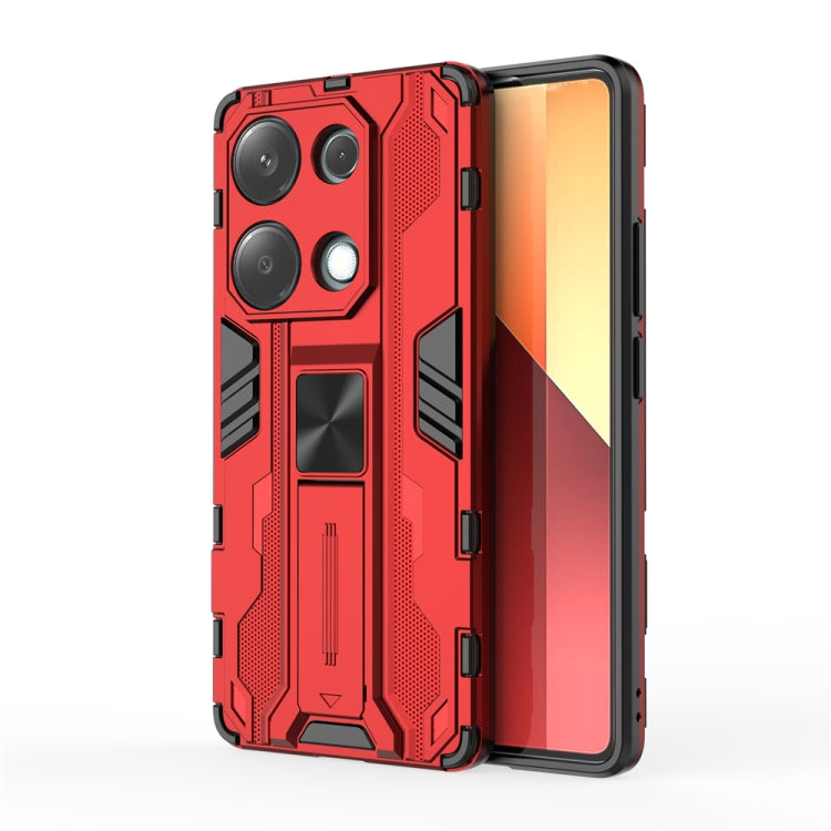 For  Redmi Note 13 Pro 4G Supersonic Armor PC Hybrid TPU Phone Case(Red) - Note 13 Pro Cases by PMC Jewellery | Online Shopping South Africa | PMC Jewellery | Buy Now Pay Later Mobicred