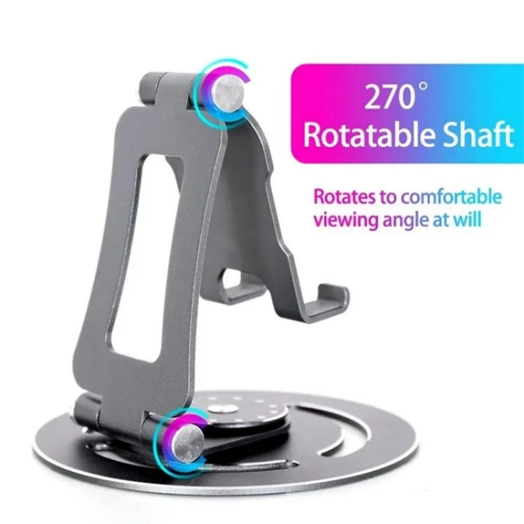 G60 Portable Folding 360-Degree Rotating Desktop Phone Tablet Holder(Silver) - Stand by PMC Jewellery | Online Shopping South Africa | PMC Jewellery | Buy Now Pay Later Mobicred