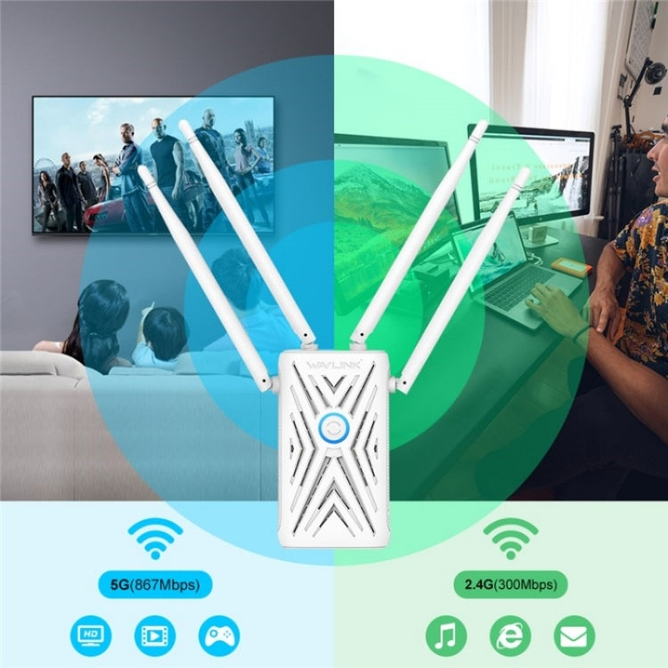 WAVLINK WN579A3 Home WiFi Extender 1200Mbps 2.4GHz / 5GHz Dual Band AP Wireless Router, Plug:EU Plug - Wireless Routers by WAVLINK | Online Shopping South Africa | PMC Jewellery | Buy Now Pay Later Mobicred