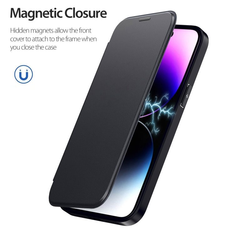 For iPhone 16 RFID Blocking Adsorption Flip MagSafe Leather Phone Case(Purple) - iPhone 16 Cases by PMC TechLife | Online Shopping South Africa | PMC TechLife | Buy Now Pay Later Mobicred