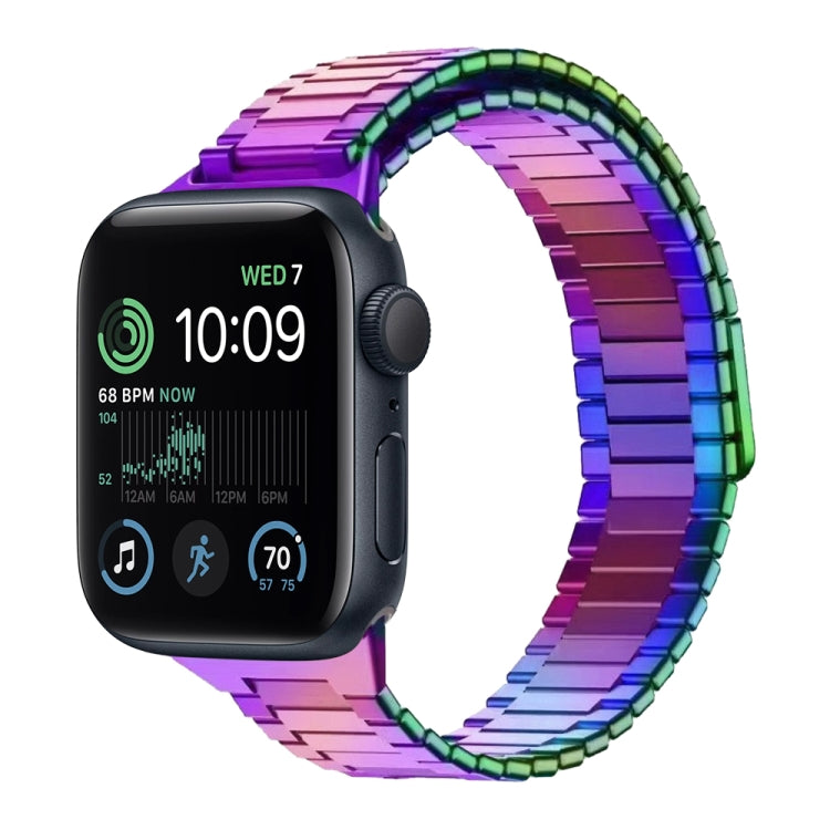 For Apple Watch SE 2022 44mm Bamboo Magnetic Stainless Steel Metal Watch Strap(Color) - Watch Bands by PMC Jewellery | Online Shopping South Africa | PMC Jewellery