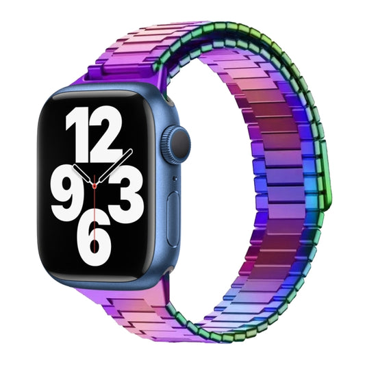 For Apple Watch Series 7 41mm Bamboo Magnetic Stainless Steel Metal Watch Strap(Color) - Watch Bands by PMC Jewellery | Online Shopping South Africa | PMC Jewellery