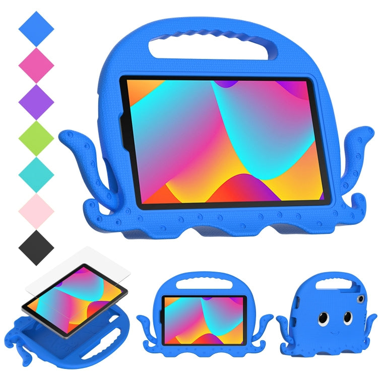 For TCL Tab 8 LE / WiFi 2023 Octopus Style EVA Hybrid PC Shockproof Tablet Case with Strap(Blue) - free shipping - PMC TechLife - Order now!