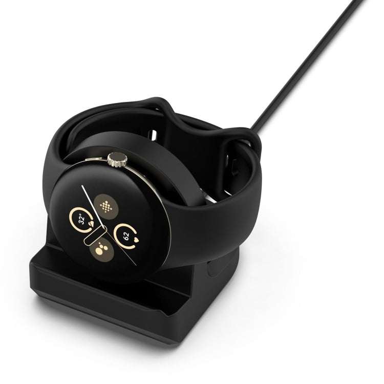 For Google Pixel Watch 2 Smart Watch Silicone Charging Bracket with Charger(Black) - Other by PMC TechLife | Online Shopping South Africa | PMC TechLife | Buy Now Pay Later Mobicred