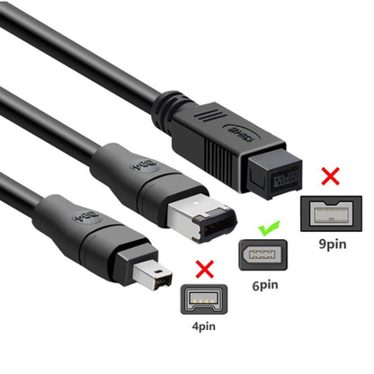 JUNSUNMAY Firewire IEEE 1394 6 Pin Male to USB 2.0 Male Adaptor Convertor Cable Cord, Length:4.5m - USB Cable by JUNSUNMAY | Online Shopping South Africa | PMC Jewellery | Buy Now Pay Later Mobicred